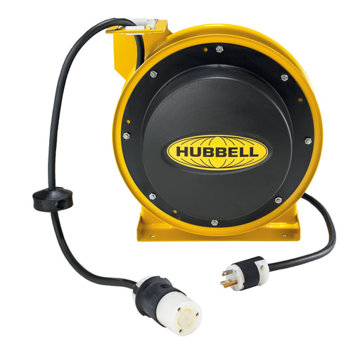 Hubbell Wiring Device - Hubbell HBL45123TL20CORD REEL w/HBL2313, 45' 12/3