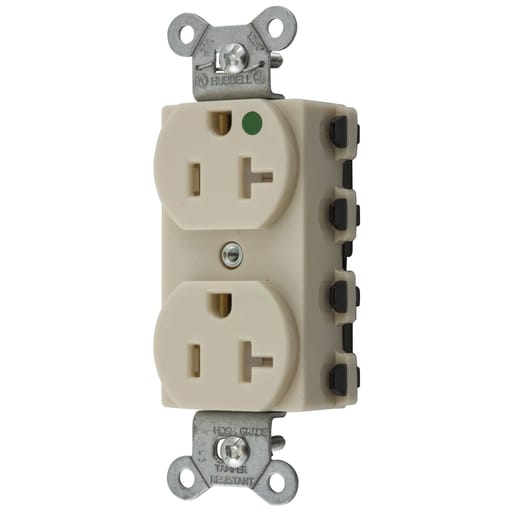 Hubbell Wiring Device - Hubbell SNAP8300ITRA Snap2Connect® DPLX HG 20A/125V TR IV