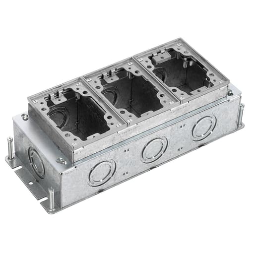 Hubbell Wiring Device - Hubbell BA24333-G RECT STEEL FB, DEEP, FULL ADJ, ALU