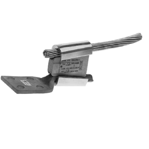 Burndy - Burndy YA2CA1 AL Terminal, AL9CU, Internal Chamfer, Tin Plated, Prefilled PENETROX™ A13, End Cap, UL/CSA, 90.C, Up to 35kV, Color Code, Die Index