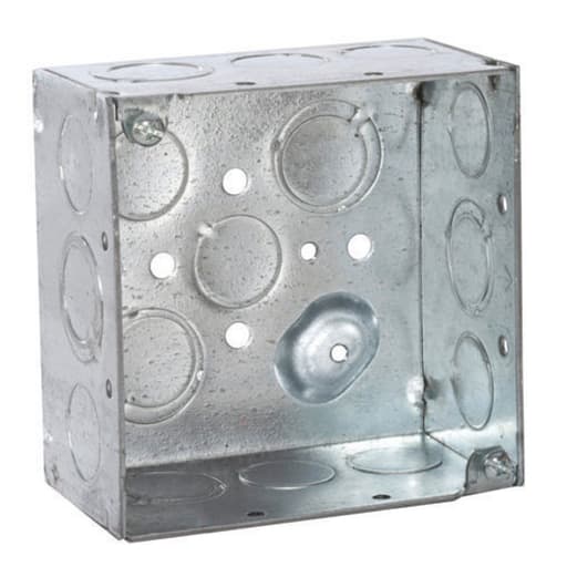 Raco Manufacturing - RACO 232CS 4SQ BOX WELD 2-1/8 DEEP