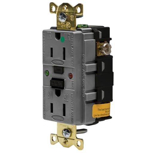Hubbell Wiring Device - HCI GFR8200SGGY 15A 125V IND HG TAM