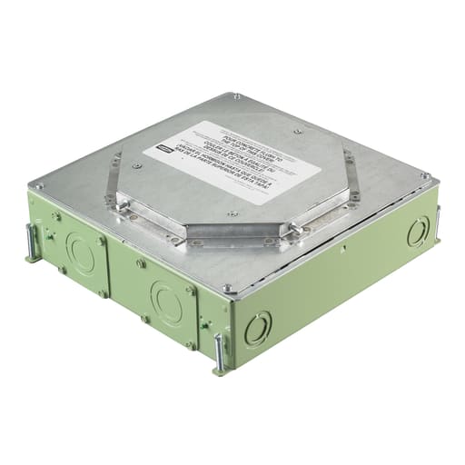 Hubbell Wiring Device - Hubbell CFB4G30RCR REC CFB, 4 GANG, 3 IN, ROUND COVER, CR