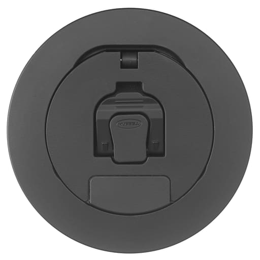 Hubbell Wiring Device - Hubbell Wiring Devices S1R4CVRBLK Black Powder Coated Cover