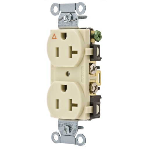 Hubbell Wiring Device - Hubbell IG5352ICOMM 20A SIDE & BACK WIRED IG DUP IV