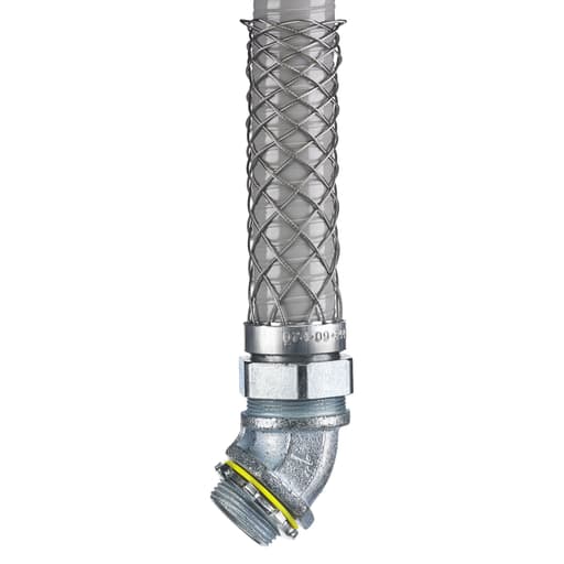 Hubbell Wiring Device - Hubbell / Kellems 074093443 Liquidtight System, 45 Degree, 3/4", Non- Insulated with Mesh