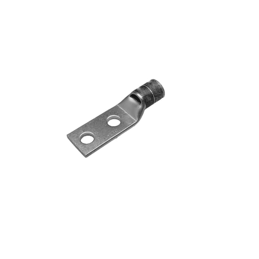 Burndy - Burndy YA8CL2TC14 Copper Compression Lug, 2 Hole w/ Inspection Window, 8 AWG/6 AWG, 1/4" Stud, 5/8" Stud Hole Spacing, Short Barrel, Tin - Electro Plated