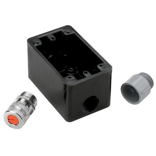 Hubbell Wiring Device - Hubbell PH6619 PHENOLIC FS BOX, FOR TELE/TV