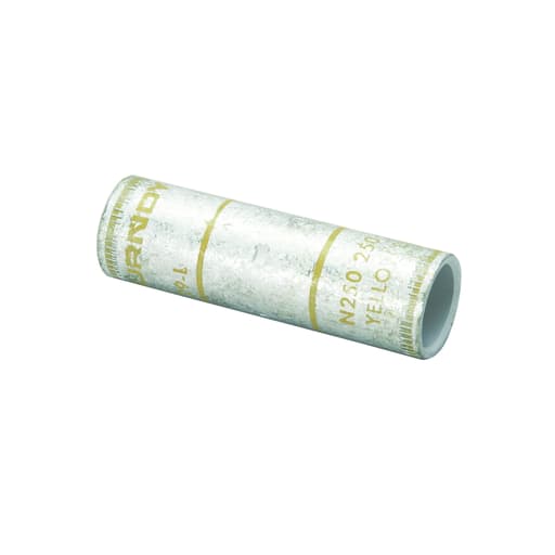 Burndy - Burndy YS29LBOX 250 kcmil CU, Standard Barrel, Internal Chamfer, Tin Plated, UL/CSA, 90.C, Up to 35kV, YELLOW Color Code, 16 Die Index