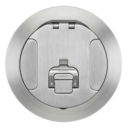 Hubbell Wiring Device - Hubbell S1R6CVRALU S1R FRPT 6 COVER ALUMINUM