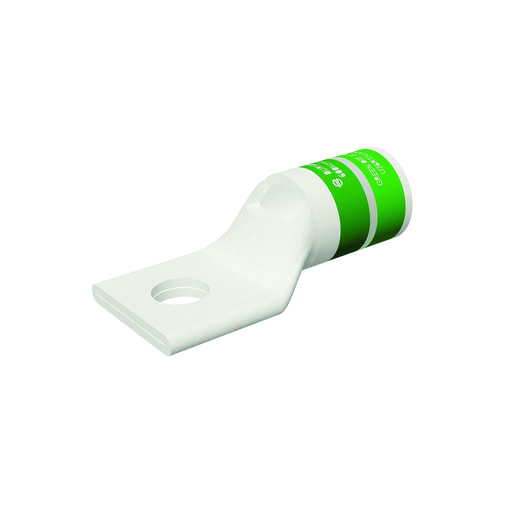 Burndy - Burndy YA36L 600 kcmil CU, One Hole, 5/8 Stud Size, Standard Barrel, Inspection Window, Internal Chamfer, Tin Plated, UL/CSA 90. Up to 35kV, GREEN Color Code, 22 or 472 Die Index