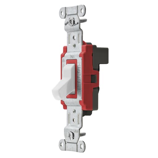 Hubbell Wiring Device - Hubbell SNAP1221WNA SWITCH, SNAPCONN, SP, 20A120/277V, WH, NA