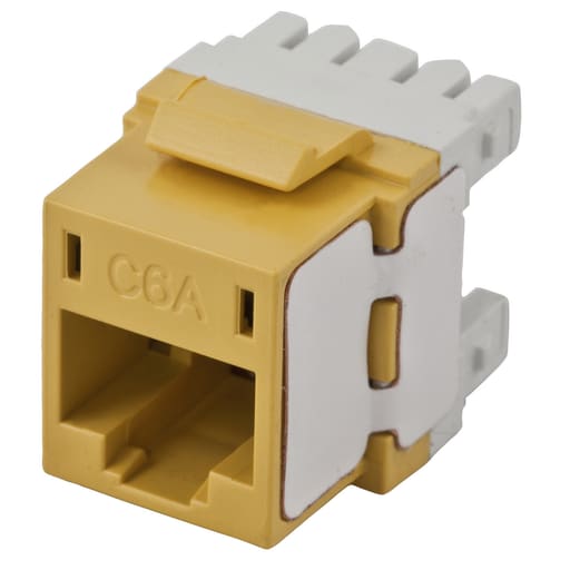 Hubbell Wiring Device - HWDK HJ6AY JACK, HJ6A, CAT6A, UNI,
