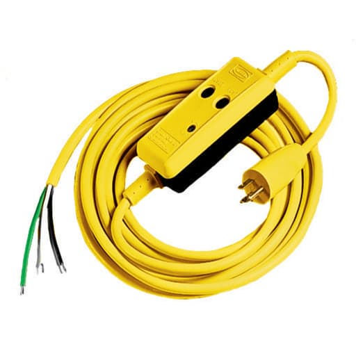 Hubbell Wiring Device - Hubbell GFPOEMMGFCI CORD, 15A 120V, 15' LEADS, MAN