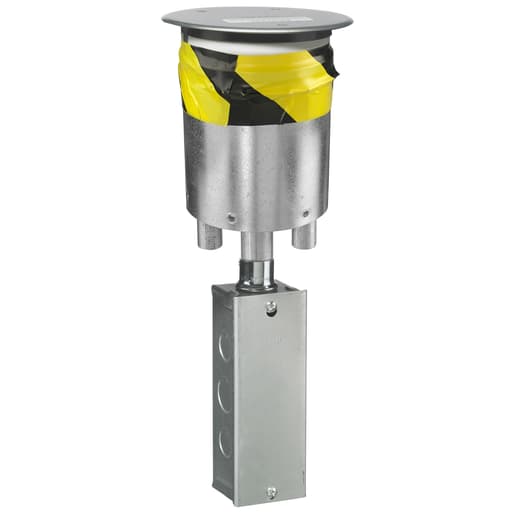 Hubbell Wiring Device - Hubbell S1R4PTFIT Poke-Through Floor Fitting with Junction Box