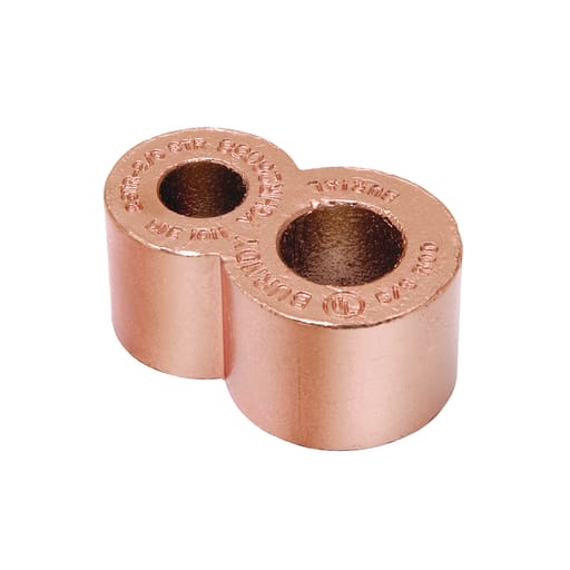 Burndy - Burndy YGHR29C34 Copper Compression Connector, 4/0 AWG(Str)-250 kcmil, 3/4" Ground Rod