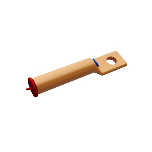 Burndy - Burndy YGA8CTC14 HYLUG™ Copper Compression Terminal for Grounding; 1-Hole; 1/4" Stud; Long Barrel; Accommodates: #8 AWG