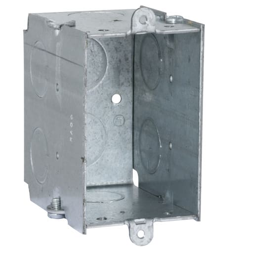 Raco Manufacturing - RACO 561 2 x 3 x 2-3/4 Inch 14 In. Pre-Galvanized Steel Plaster Ear Mount Gangable Switch Box