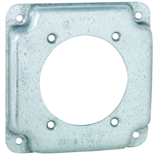 Raco Manufacturing - Raco 816C 4" Square Cover, Exposed Work, 2.480" dia. Receptacle