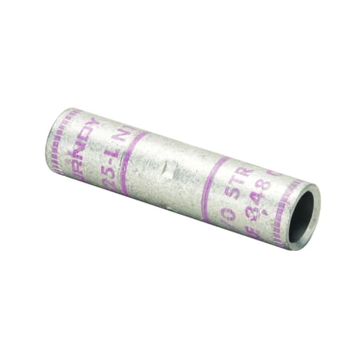 Burndy - Burndy YS8CLBOX 8 AWG CU, Standard Barrel, Internal Chamfer, Tin Plated, UL/CSA, 90.C, Up to 35kV, RED Color Code, 49 Die Index