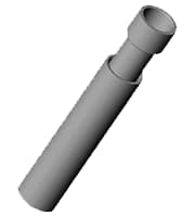 Conduit - Allied 789655 4" PVC 2pc Expansion Coupling, Expands to 22.25"