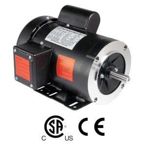 Worldwide Electric Corp - WorldWide Electric NT34-18-56CB 3/4HP General Purpose Motor, 1800 RPM, 115/208-230V Single-Phase, 56C Frame, TEFC Enclosure, C-Face w/ Removable Base