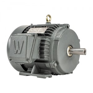 Worldwide Electric Corp - WorldWide Electric PEWWE3-18-182T 3HP Premium Efficiency Severe Duty Motor, 1800 RPM, 208-230/460V 3-Phase, 182T Frame, TEFC Enclosure, Rigid Base