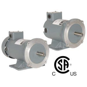 Worldwide Electric Corp - WorldWide Electric WPMDC1-18-90V-56CB 1HP, Permanent Magnet DC Motor, 1800RPM, 90V, 56C Frame, C-Face with Removable Base