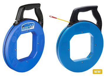 Ideal Industries - Ideal 31-155 Replacement S-Class® Fish Tape (Fiberglass w/Nylon Jacket), 200' x 3/16", Leader End