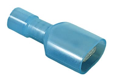 Ideal Industries - Ideal 83-9921 Nylon Fully-Insulated Disconnect Terminal, Male, Brass, 16-14AWG, 300V, (25/Box)