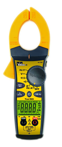 Ideal Industries - Ideal 61-765 Tight-Sight Clamp Meter w/TRMS 660A AC/DC