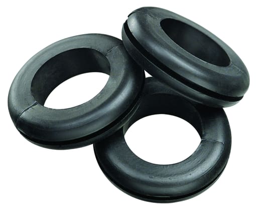 Ideal Industries - Ideal 774113 PVC Grommets 55/64" O.D, 1/2" I.D., Black, 25/Bag