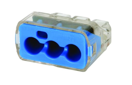 Ideal Industries - Ideal 30-1039J Push-In Wire Connector, 10AWG 3-Port (150/Jar)