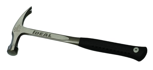 Ideal Industries - Ideal 35-210 Electrician's Hammer, Straight Claw 18oz w/ Fiberglass Handle