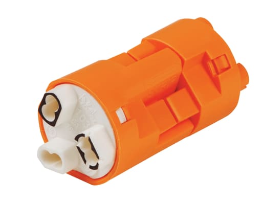 Ideal Industries - Ideal 30-383 x Powerplug Luminaire Disconnect #103 3-Wire 600V Orange (20/pk)