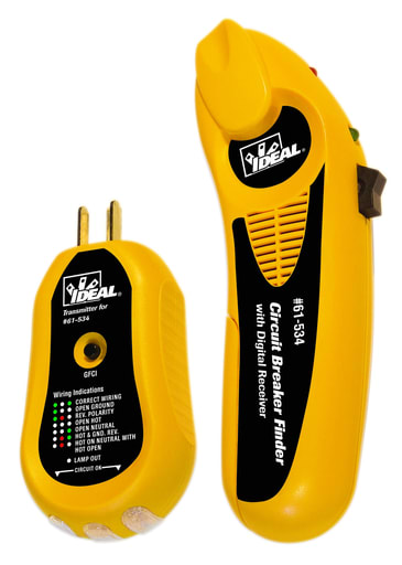 Ideal Industries - Ideal 61-534 Circuit Breaker Finder w/Digital Receiver & GFCI Circuit Tester