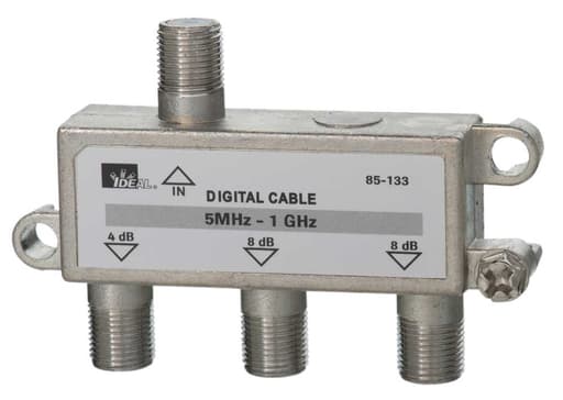 Ideal Industries - Ideal 85-133 High Performance Cable Splitter, 5MHz-1GHz 3-Way
