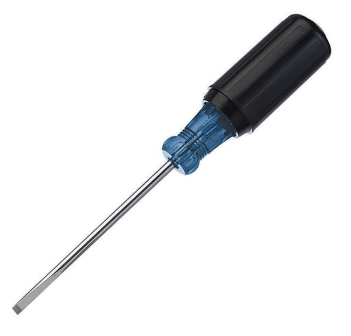 Ideal Industries - Ideal 35-184 Slotted Screwdriver 4" Shank 3/16" Tip & Cushion Grip Handle