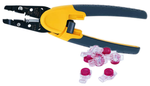 Ideal Industries - Ideal 33-719 Telephone & Data Splice Repair Kit (Crimp/Strip Tool & 25 IDC Connectors)
