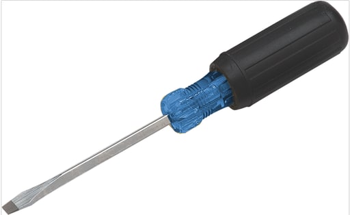 Ideal Industries - Ideal 35-154 1/4" Heavy-Duty Slotted Keystone Tip Screwdriver - 4" Square Long Shank