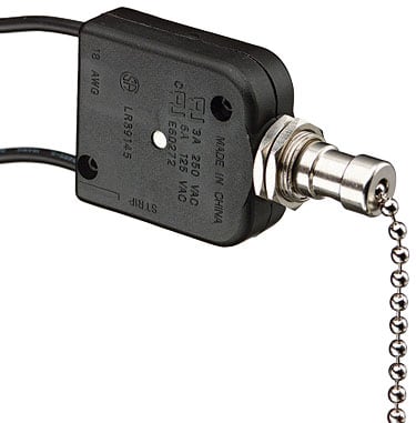 Ideal Industries - Ideal 774035 Pull Chain Switch, On-Off 125/250 VAC, SPST