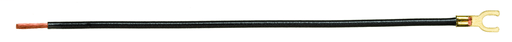 Ideal Industries - Ideal 30-3471 8" #12 Stranded Non-Grounding Pigtail w/ #10 Fork & Stripped End, Black (25/Bag)