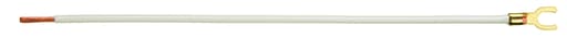 Ideal Industries - Ideal 30-3470 8" #12 Stranded Non-Grounding Pigtail w/ #10 Fork & Stripped End, White (25/Bag)