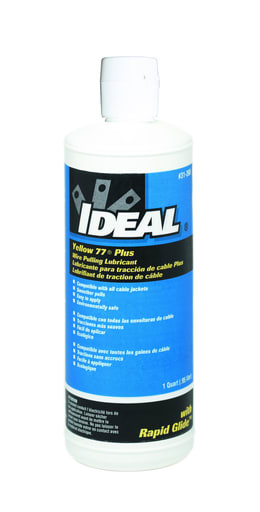 Ideal Industries - Ideal 31-398 Yellow 77-Plus Wire Pulling Lubricant, 1-Quart Squeeze Bottle