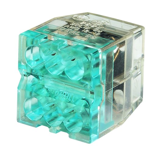 Ideal Industries - Ideal 30-088J Blue 6-Port Stacked Push-In Wire Connector (Jar of 100)