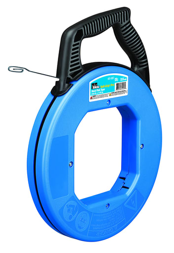 Ideal Industries - Ideal 31-057 Tuff-Grip™ Pro Blued-Steel™ Fish Tape w/ Formed Hook End, 240' x 1/8" x .060"