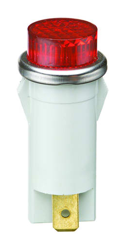 Ideal Industries - Ideal 778111 Indicator Light, Raised Red Lens CSA UL Listed Vde Certified 1/2 Watt 250 V, 1/2" Mounting Dia., 6" Wire Leads