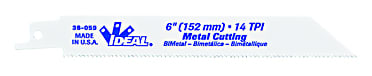 Ideal Industries - Ideal 36-058 Reciprocating Blade, Metal Cutting, 6" x 3/4" x .035", 24 TPI