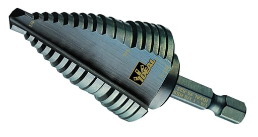 Ideal Industries - Ideal 35-523 1/4" - 1-1/8" Step Drill Bit, Black Oxide