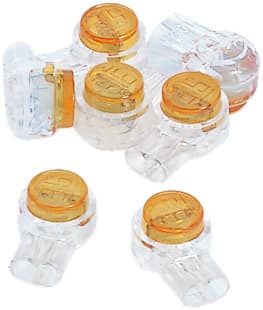 Ideal Industries - Ideal 85-950 UY-I, 2-Wire Butt Splice Insulation Displacement Connectors (IDC) (25/Qty)
